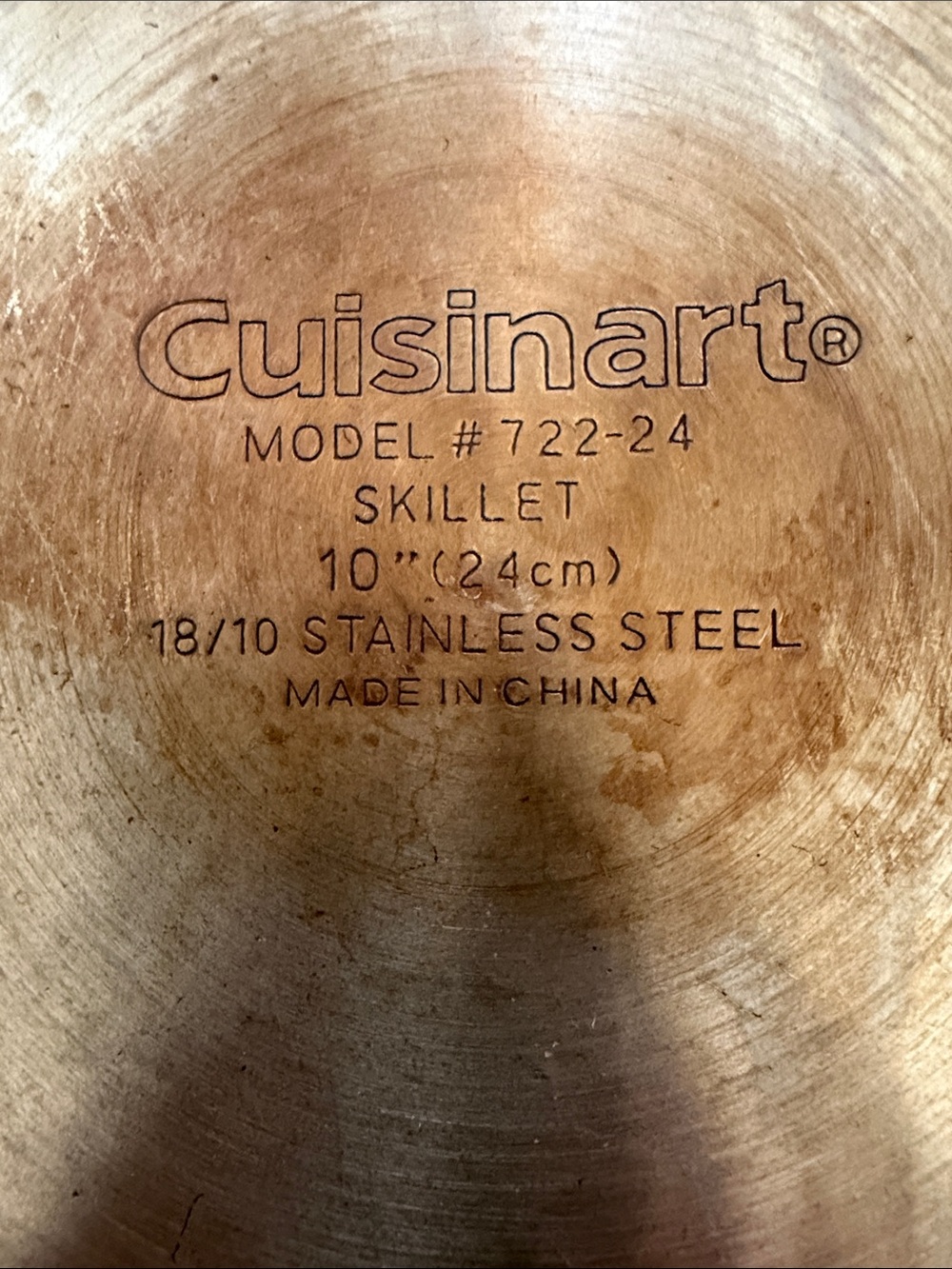 Cuisinart Stainless Steel Frying Pan - Silver 10” - Picture 2 of 3